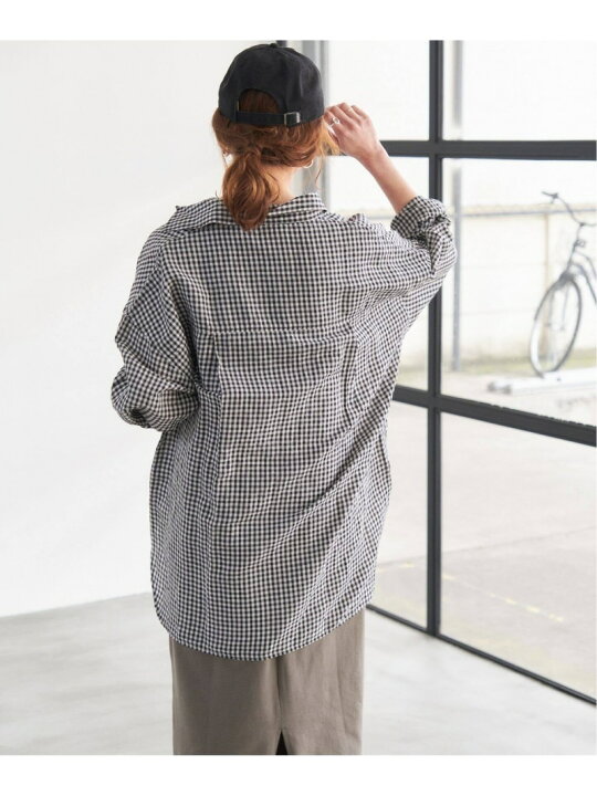 楽天市場】【SALE／30%OFF】ギンガムチェックHEMPローンルーズシャツ 