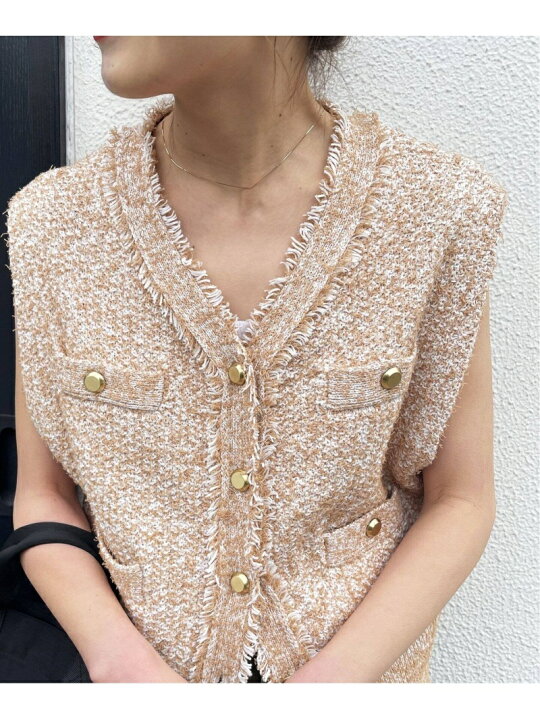 楽天市場】【SALE／30%OFF】ツィードニットベスト Spick & Span 