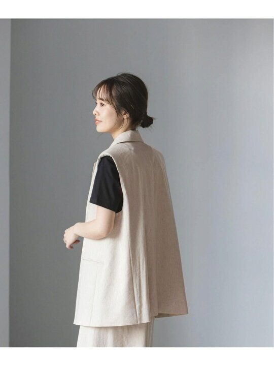 楽天市場】【SALE／30%OFF】コットンリネンパワーショルダージレ NOBLE 