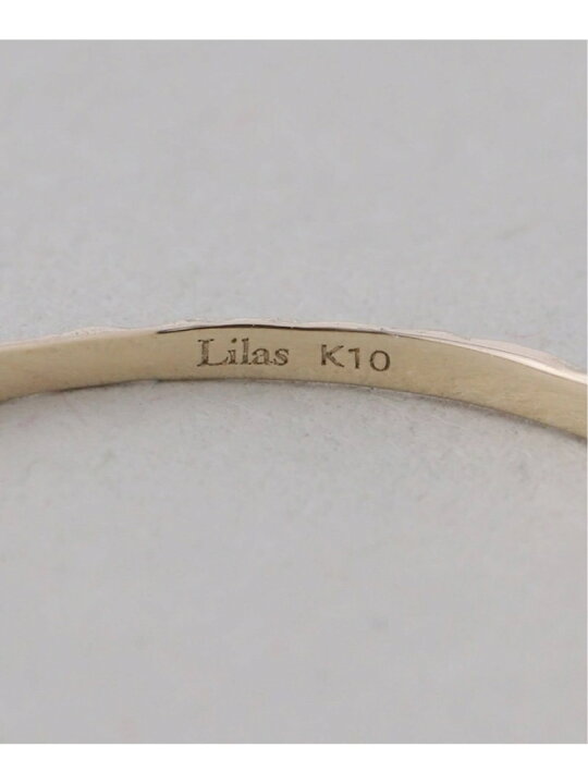 楽天市場】10thテクスチャー3本ダイヤリング K10 Lilas スピックアンド 