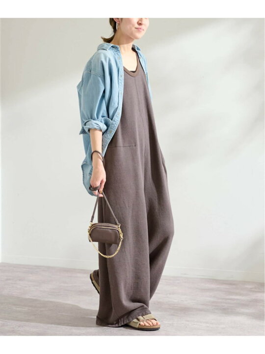 楽天市場】【SALE／30%OFF】LINEN-TERRYサロペット FRAMeWORK フレーム 