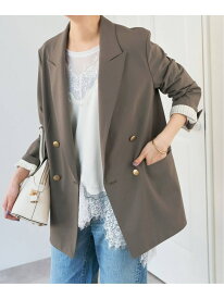 《新色有り / 追加》プレーンウィーブダブルブレストジャケット Spick & Span スピックアンドスパン ジャケット・アウター テーラードジャケット・ブレザー ネイビー カーキグリーン【送料無料】[Rakuten Fashion]