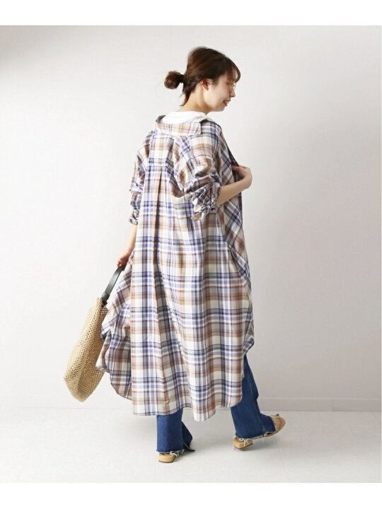 楽天市場】【SALE／60%OFF】マルチタータンチェックフレアシャツワンピ 