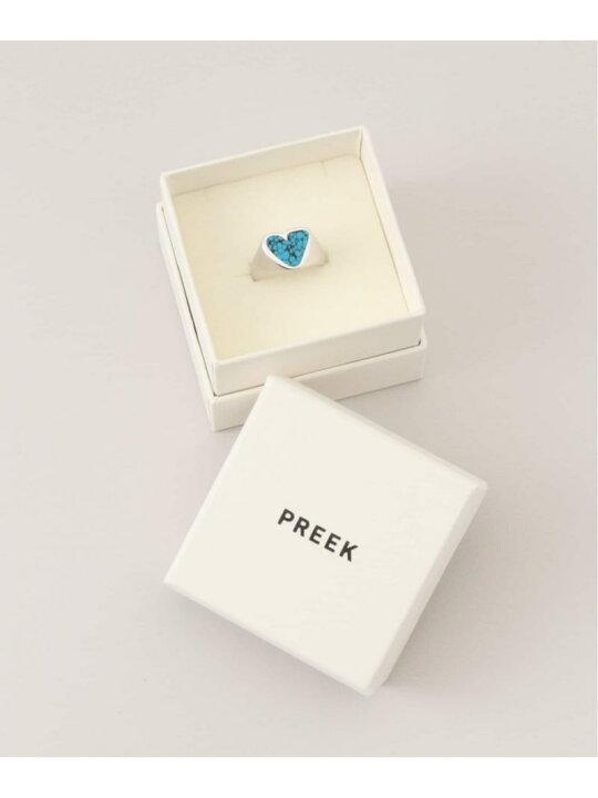 楽天市場】【PREEK/プリーク】rough heart turquoise ring FRAMeWORK 
