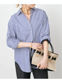 《WEB限定 / 追加2》50コットンオーバーシャツ Spick & Span スピックアンドスパン トップス シャツ・ブラウス ブルー ホワイト【送料無料】[Rakuten Fashion]