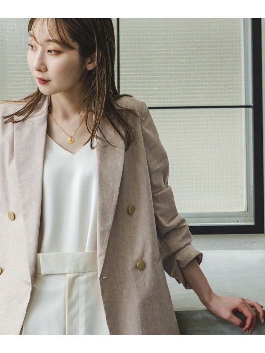 楽天市場】【SALE／30%OFF】《追加》麻ストレッチピークドラペルダブル 