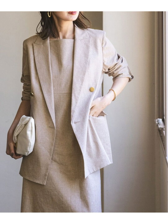 楽天市場】【SALE／30%OFF】《追加》麻ストレッチピークドラペルダブル 