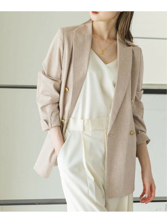 楽天市場】【SALE／30%OFF】《追加》麻ストレッチピークドラペルダブル 