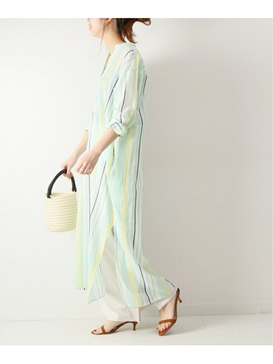 楽天市場】【SALE／60%OFF】ne Quittez pas ストライプクルタドレス 