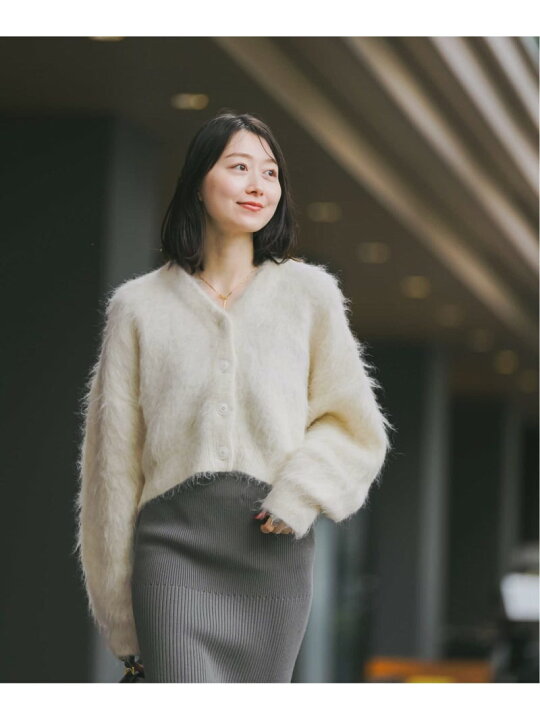 楽天市場】【SALE／30%OFF】アルパカ混シャギーショートカーデ NOBLE 
