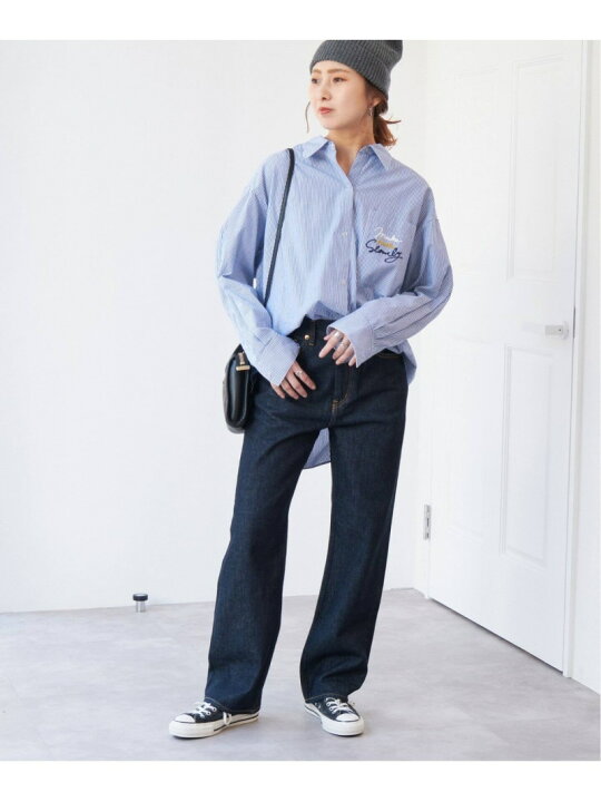 スピック&スパン Spick&Span 25SS 刺繍オーバーシャツ ブラウス 長袖 