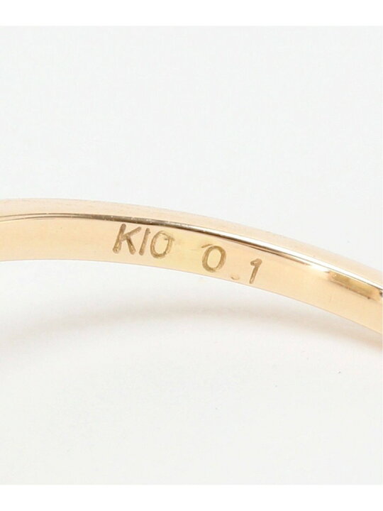 楽天市場】【SALE／30%OFF】鏡面スクエアラインダイヤリング K10 Lilas 