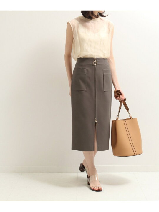 ノーブル タイトスカート Noble（ノーブル）の「T/Cダブルクロス  