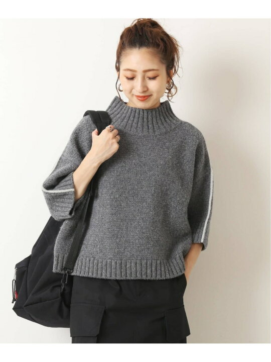 楽天市場】【SALE／30%OFF】5ブ袖ラムウールラインニット Spick & Span 
