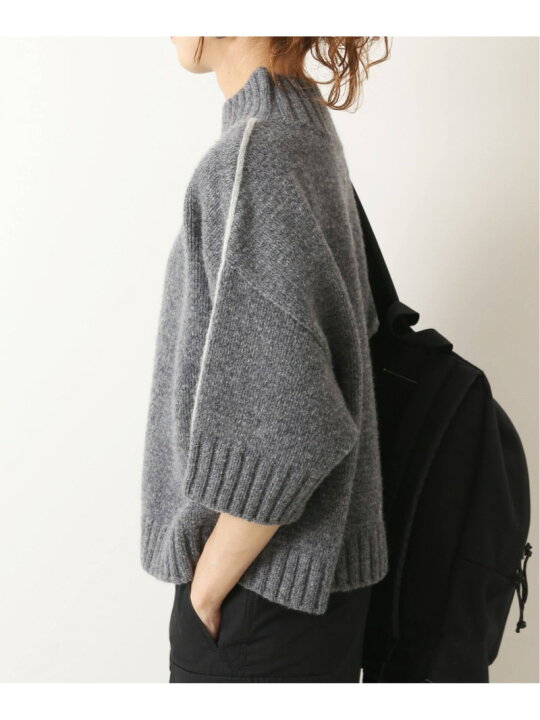 楽天市場】【SALE／30%OFF】5ブ袖ラムウールラインニット Spick & Span 