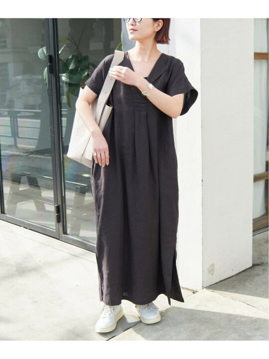 楽天市場】【SALE／30%OFF】リネンカフタンドレス Spick & Span 