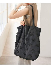 《新色有り別注 / 追加予約》crinkle crinkle crinkle 3D embroidery TOTE*Re Spick & Span スピックアンドスパン バッグ トートバッグ ホワイト ブラック【先行予約】*【送料無料】[Rakuten Fashion]