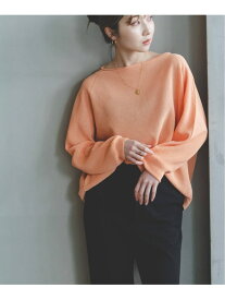 【SALE／30%OFF】《追加・新色》【洗える】ペーパーヤーン裏天竺プルオーバー(オレンジ・レッド) NOBLE ノーブル トップス ニット オレンジ ベージュ レッド【RBA_E】【送料無料】[Rakuten Fashion]