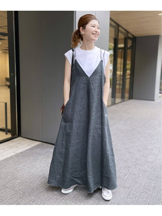 楽天市場 予約 リネンキャミソールワンピース Spick Span スピックアンドスパン ワンピース ワンピースその他 ピンク 先行予約 送料無料 Rakuten Fashion Spick Span