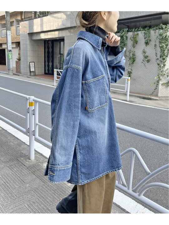 楽天市場】【SALE／30%OFF】5 1/2 HALFZIP_DENIM SHIRT Spick & Span 