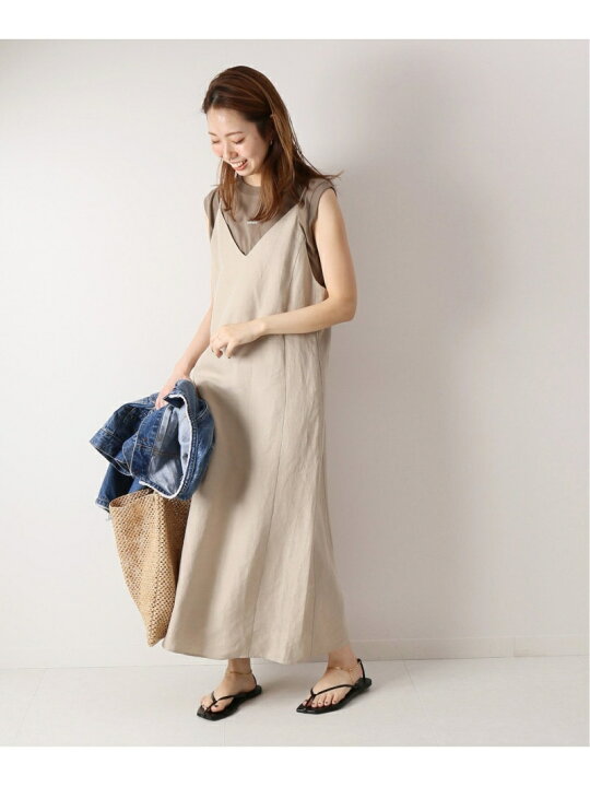 楽天市場】【SALE／60%OFF】リネンパネルキャミワンピース Spick  