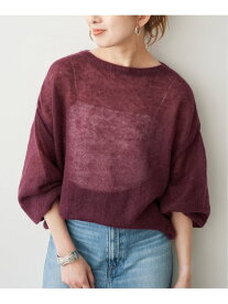 《予約》ルーズモヘヤパフスリーブニット Spick & Span スピックアンドスパン トップス ニット ピンク ワインレッド グレー ブラウン【先行予約】*【送料無料】[Rakuten Fashion]