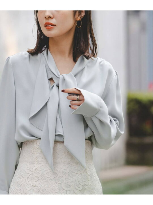 楽天市場】《WEB限定追加》アシンメトリーボウタイブラウス 3 NOBLE  