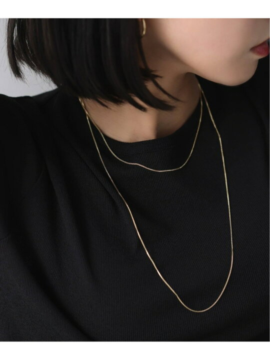 楽天市場】ミラノチェーン38cmネックレス K18 Lilas スピックアンド  