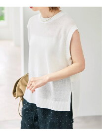 【SALE／30%OFF】《手洗い可》リネンミックスフレンチプルオーバー Spick & Span スピックアンドスパン トップス ニット ベージュ ホワイト ブルー【RBA_E】【送料無料】[Rakuten Fashion]
