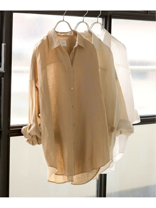 楽天市場】≪追加≫80リネンカシュクールビッグシャツ Spick & Span 