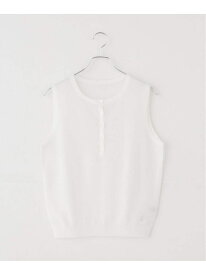 【SALE／30%OFF】コットンリネンヘンリーネックニット Spick & Span スピックアンドスパン トップス ニット ブルー ホワイト ブラック【RBA_E】【送料無料】[Rakuten Fashion]