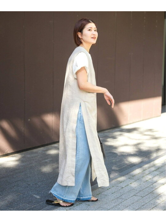 楽天市場】【SALE／30%OFF】リネンシルクロングジレ Spick & Span 