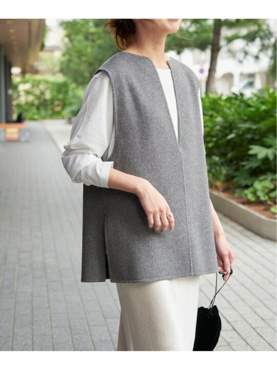 楽天市場】【SALE／30%OFF】ダブルフェイスVネックベスト Spick & Span 