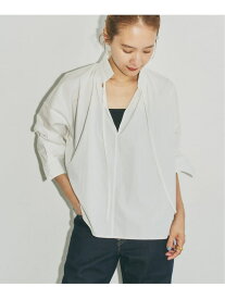 《40周年 別注 / 予約》TICCA / ティッカ スキッパーギャザーシャツブラウス Spick & Span スピックアンドスパン トップス シャツ・ブラウス ホワイト【先行予約】*【送料無料】[Rakuten Fashion]