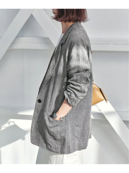 楽天市場】≪追加≫リネンエアリージャケット Spick & Span スピック  