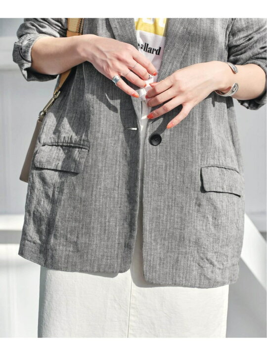 楽天市場】≪追加≫リネンエアリージャケット Spick & Span スピック  