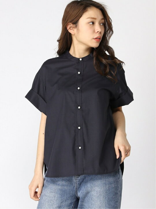 楽天市場】【SALE／50%OFF】パールボタンタックスリーブシャツ Spick 