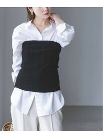 【SALE／30%OFF】【ADAWAS】CASHMERE CABLEKNIT BUSTIER NOBLE ノーブル トップス ベアトップ ブラック【RBA_E】【送料無料】[Rakuten Fashion]