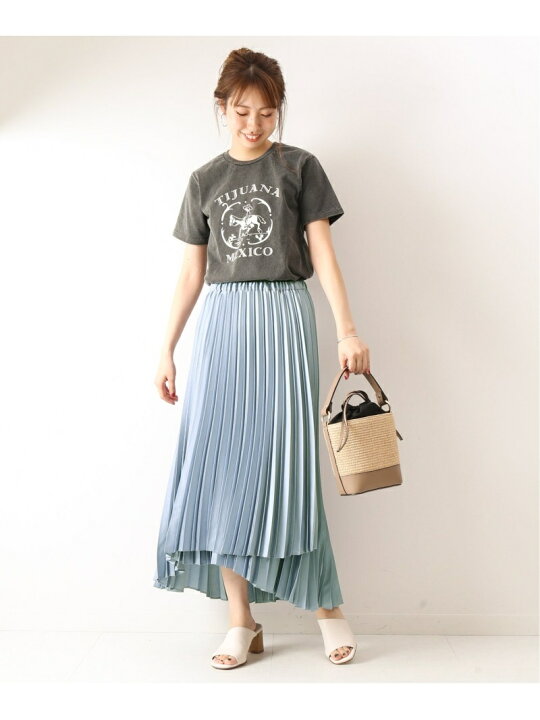 楽天市場】【SALE／60%OFF】サテンラッププリーツスカート Spick  