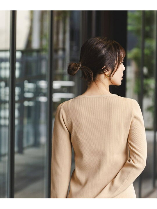 楽天市場】レースアップリブニット NOBLE ノーブル トップス ニット  