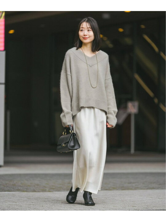 楽天市場】【SALE／30%OFF】《追加》YAK/ヤク ワイドVネックニット 3  