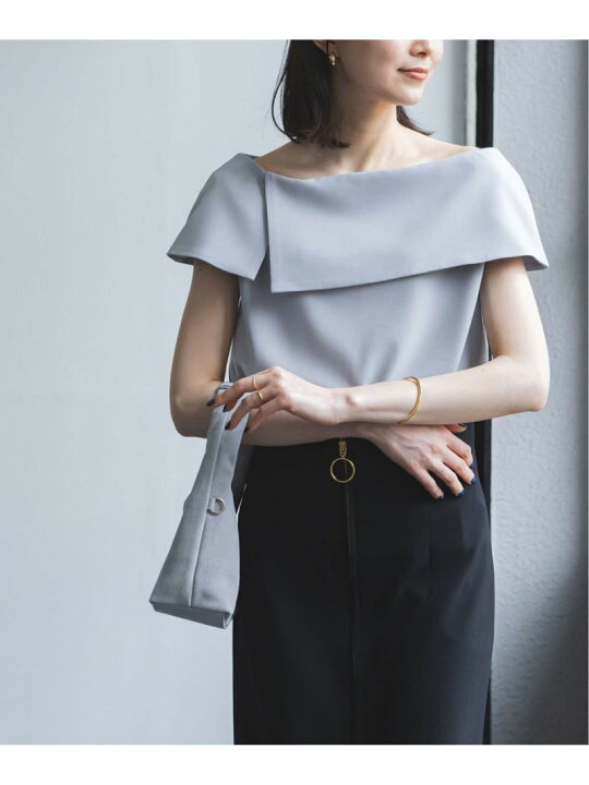 楽天市場】コンパクトストレッチケープブラウス NOBLE ノーブル  