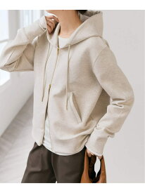 《WEB限定カラー有り / 追加予約》ストレッチジップフードパーカー Spick & Span スピックアンドスパン トップス パーカー・フーディー ホワイト ブラウン グレー【先行予約】*【送料無料】[Rakuten Fashion]
