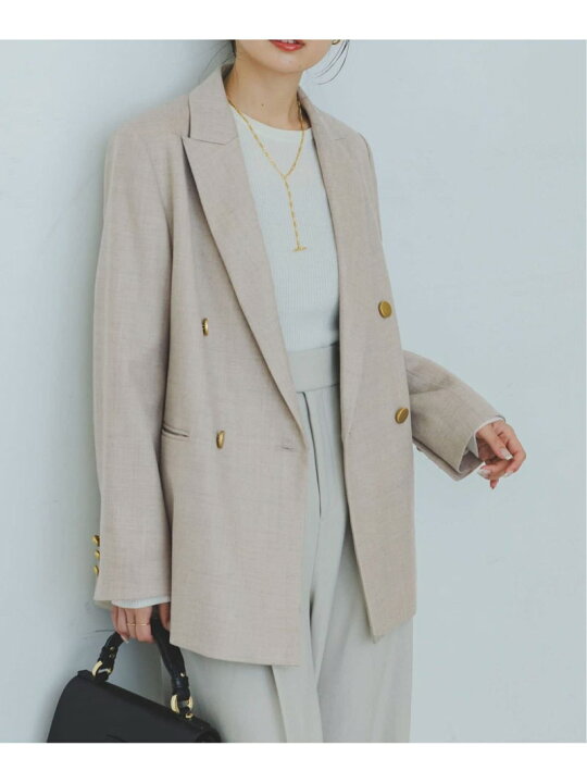 楽天市場】ウールフラノピークドラペルジャケット NOBLE ノーブル  