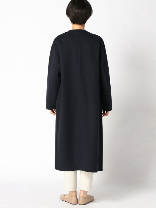 楽天市場】【SALE／50%OFF】ノーカラーVネックリバーコート Spick  