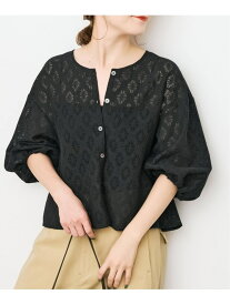 《WEB限定 / 追加》レースボレロブラウス Spick & Span スピックアンドスパン トップス シャツ・ブラウス ホワイト ブラック【送料無料】[Rakuten Fashion]
