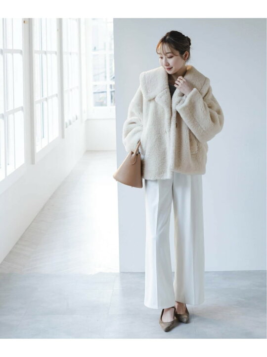 楽天市場】【SALE／30%OFF】スノーボアビッグカラーコート NOBLE  