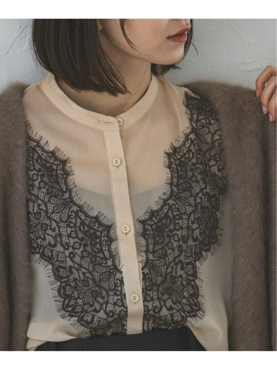 楽天市場】【SALE／30%OFF】リバーレーストリミングシフォンブラウス  