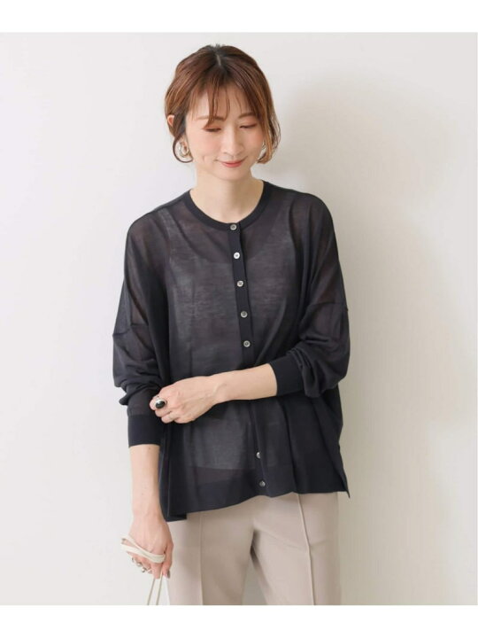 楽天市場】【SALE／30%OFF】2way ウォッシャブル シアーカーディガン 