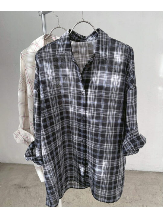 楽天市場】【SALE／30%OFF】シアーチェック2WAYシャツ Spick & Span 